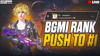 🏆 #1 Conqueror Push LIVE | Last Day Grind | Harshit Yt Live #bgmilive