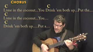 Lime In The Coconut (Harry Nilsson) Guitar Cover Lesson in C with Chords/Lyrics