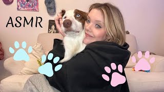 Doing asmr with my dog 🐶 chaotic & silly (mouth sounds and other puppy triggers) 🌟