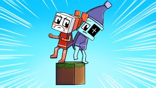 Astro and Shrimpo FIGHT in Minecraft One Block 😱🤬