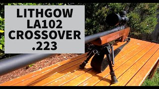 Lithgow Crossover LA102 rifle in .223 with Meopta scope.
