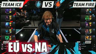 EU LCS vs NA LCS | Day 1 Game 1 All-Stars 2015 LoL in Los Angeles | EU (ICE) vs NA (FIRE) #Allstar