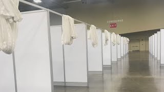 Setup continues as crews turn Columbus convention center into coronavirus overflow hospital