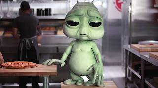 🍕PIZZA HUTS  " HOMESICK ALIEN "   MOST DISTANT CUSTOMER.