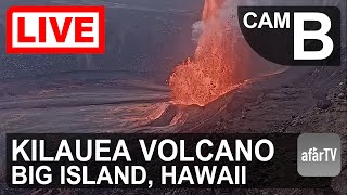 🔴 Live Now: 24/7 Kilauea Volcano Livestream in Hawaii (Cam B)