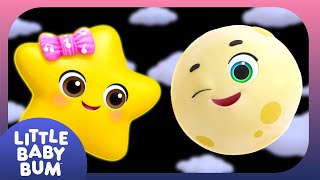 NO ADS | 8 Hour Loop | Mindful Stars & Moon | Calming Sensory Animation | Baby Songs 🌙✨