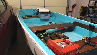 Rub rail replacement on my classic 1970 Boston Whaler 13' Sport