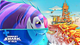 Hungry Shark World New Sharks (Update) Clowncy MAX LEVEL Shark Full As Balloon