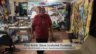 "The Abduction of Matoaka" Show 7 - Oil Painting History of the Powhatan Natives with Steve Foreman