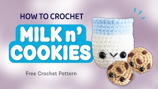 Cozy Milk & Cookies Crochet Tutorial (No Sew) 🍪 Easy Christmas Amigurumi Pattern – Advent Day 12