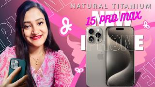 My New iPhone 15 Pro Max Natural Titanium unboxing Gaming With Rittika🥰 #iphone #iphone15promax