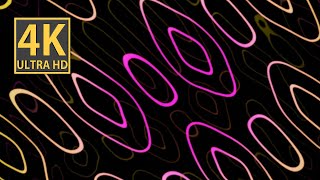 Hypnotic Calming Pink Golden Abstract Background Video  VJ LOOP NEON 4k Screensaver for Meditation
