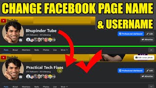 How to Change Facebook Page Name & Username (Computer Browser – 2026)