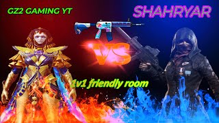 1V1 M4 FRIENDLY ROOM GZ2 GAMING YT VS SHAHRYAR PUBG MOBILE