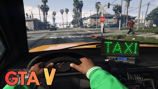 Virei TAXISTA no GTA V - Minhas PRIMEIRAS corridas - PS4 - GAMEPLAY