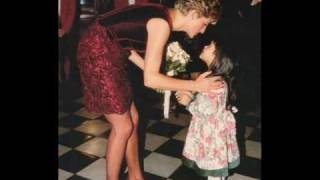 Princess Diana wearing Red