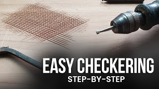 Wood Carving Tutorial: Easy Checkering Pattern for Beginners