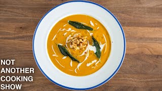 quick and easy BUTTERNUT SQUASH SOUP