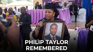 WATCH - HOME GOING CELEBRATION OF FORMER VICE PRESIDENT JEWEL HOWARD -TAYLOR SON PHILIP TAYLOR