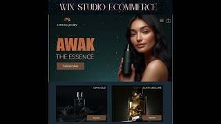Dark Luxury Wix Website Ecommerce Template techicx.etsy.com