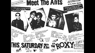 ADAM AND THE ANTS - Send A Letter To Jordan : Live Marquee Jan 1978, U.K Punk, Post Punk