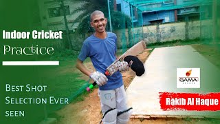 Best shot selection in cricket | Indoor cricket practice | Rakib Al Haque | GAMA sports