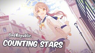 Counting Stars - OneRepublic [ Lyrics // Speed Up ] | Hifumi - Blue Archive L2D