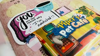 Traveler’s Notebook Process Video: Piper’s Pet Cafe