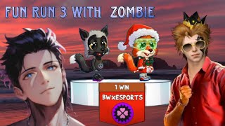 Fun Run 3 Gameplay with Zombie bro 😂 || Agent Logith Gaming || @BWxZOMBIE_66 #funrun3 #gaming