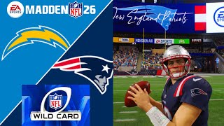 Chargers vs Patrots | WILD CARD FULL gameplay | MADDEN 26 full game highlights 