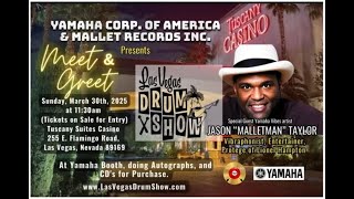 Jason "Malletman" Taylor  Plays A Yahama Vibraphone At Las Vegas Drum Show Drum Show March 30th 2025