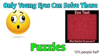 Only Young Eyes Can Solve These Puzzles