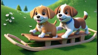Chubby Puppies Go Tumble Tumble Tumble | English Nursery Rhyme | Kids Songs | Baby Music