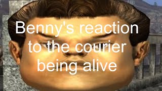 Fallout New Vegas: Benny's reaction to the courier being alive