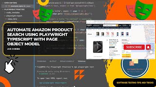 Automate Amazon product search using Playwright Typescript with Page Object Model - Live Coding