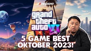 GTA 6 BAKAL KELUAR BULAN INI KE?! | TOP 5 GAME BARU DI BULAN OKTOBER 2023!