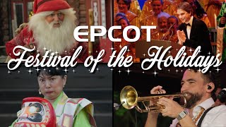 EPCOT at Christmas - Festival of the Holidays - Full POV Experience!