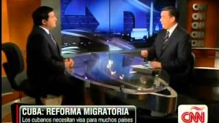 Tomas Bilbao analiza la reforma migratoria en Cuba en CNN Español 4-14-13