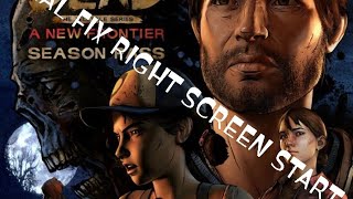 WALKING DEAD S3 TELLTALE  START GAME FIX