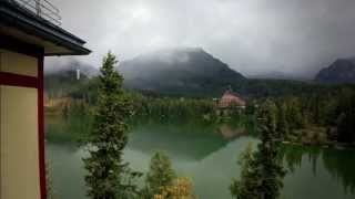 Štrbské Pleso - Time lapse, morning cloud lifts