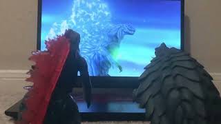 Godzilla and Gamera react to Godzilla X Gamera/ FAN ART