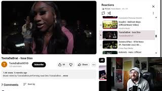 TootaDaBrat - Issa Diss (Reaction)