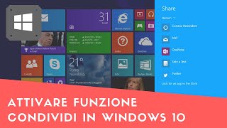 Turn on the Share feature in the Windows 10 Anniversary Update