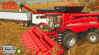 Can We Finish This 500 ACRE CORN HARVEST?! | Farming Simulator 25