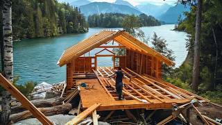 Man Spends 1.5 YEARS Building Amazing River CABIN | Start to Finish by @DmitryLukinDIY