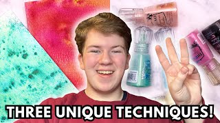 Three UNIQUE Cardmaking TECHNQIUES With Nuvo SHIMMER POWDERS!