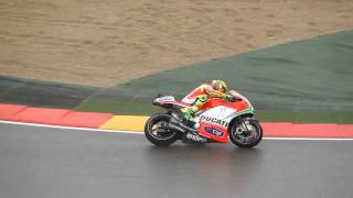 Valentino Rossi MotoGP Ducati corkscrew rain Motorland 2012