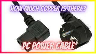 Copper Wire Stripping.. PC Power Cable ( 130 )