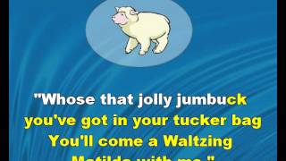 WALTZING MATILDA - Illustrated Karaoke of an Australian folk-song