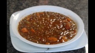 Italian Inspired lentil Soup Recipe